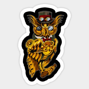 Steampunk Owl Sticker